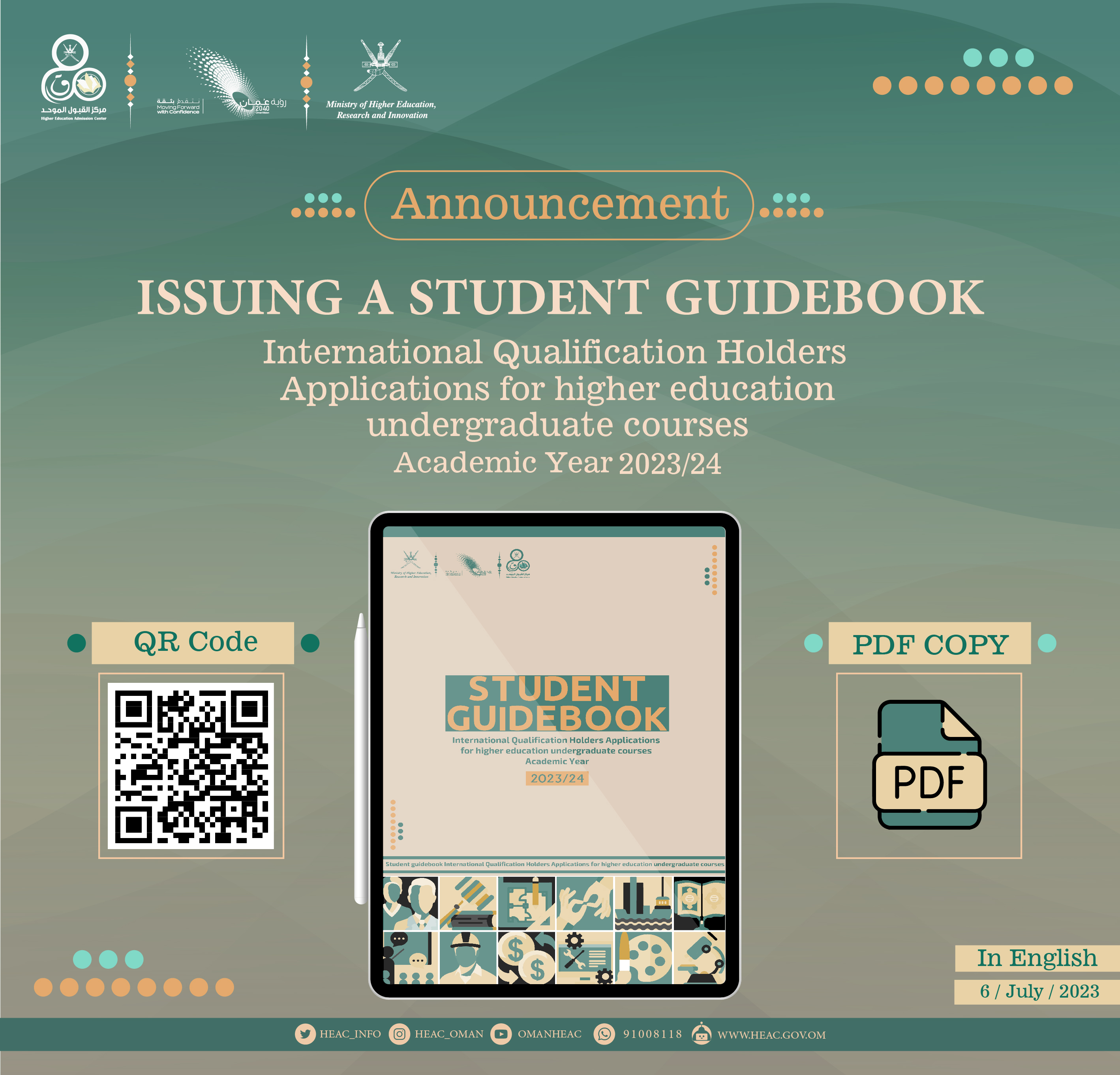 Student Guidebook for International Qualifications Holders Applications for higher education undergraduate courses for the academic year 2023/2024